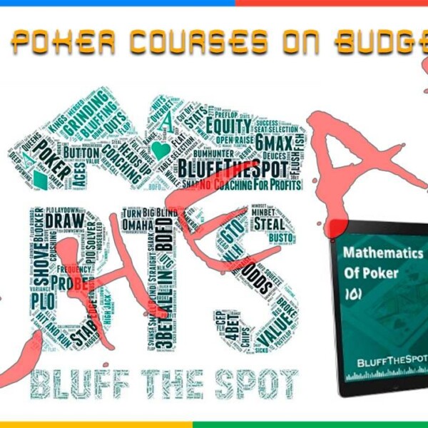 Bluffthespot Mathematics Of Poker 101 Cheap