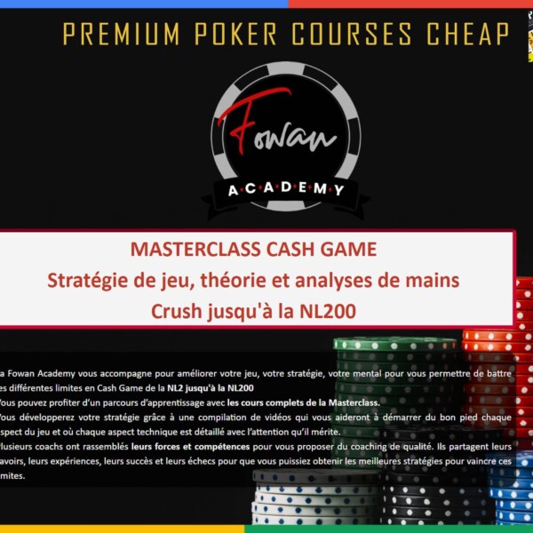 FOWAN ACADEMY CASH GAME MASTERCLASS Cheap