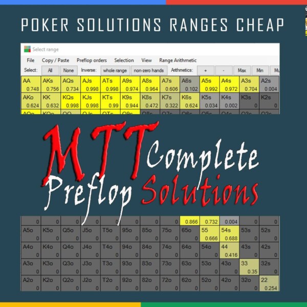 RANGECONVERTER 8MAX MTT Complete Preflop Solution FOR PIOSOLVER Solved Ranges