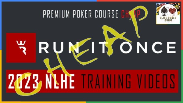 RUN IT ONCE ELITE NLHE TRAINING VIDEOS 2023