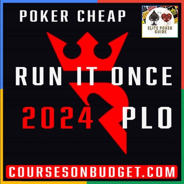 RUN IT ONCE ELITE PLO 2024 Cheap