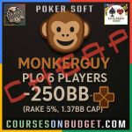MONKERGUY PLO 6 PLAYERS - 250BB (RAKE 5%, 1.37BB CAP)