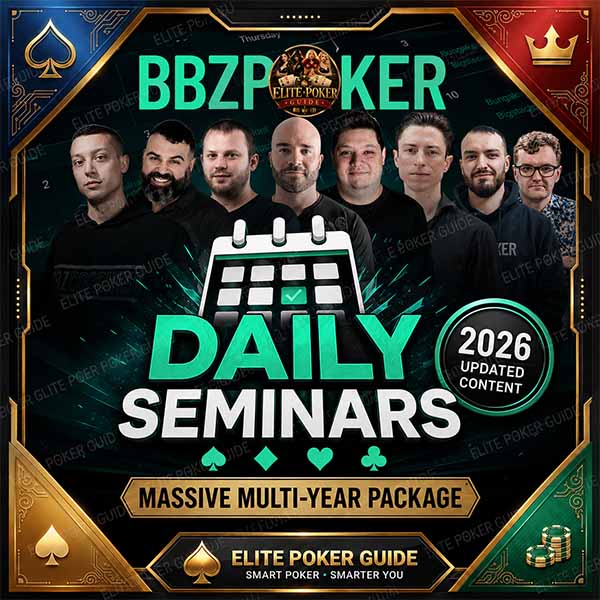 BBZ Poker Daily Seminars 2026 — Supreme Multi-Year Package