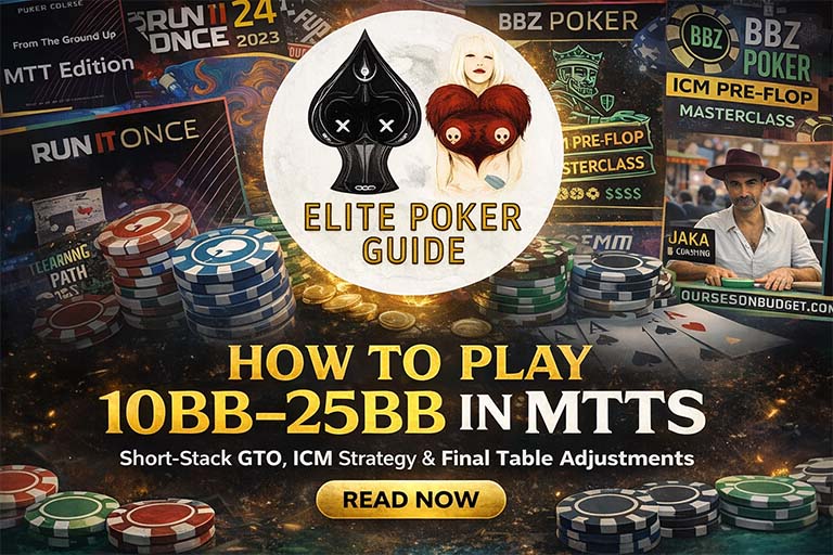 How to Play 10BB–25BB in MTTs +