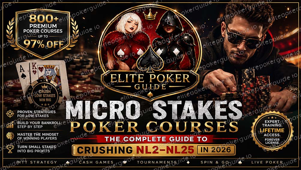 Best micro stakes poker courses 2026 — NL2 to NL25 training guide