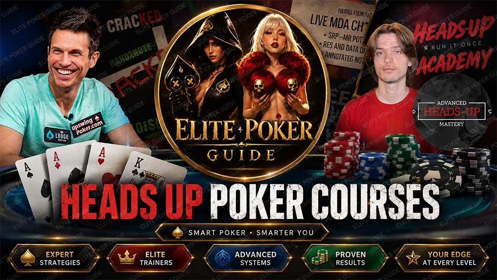 Best heads up poker courses 2026 — ElitePokerGuide.io Title: Heads-Up Poker Courses — Complete Guide 2026