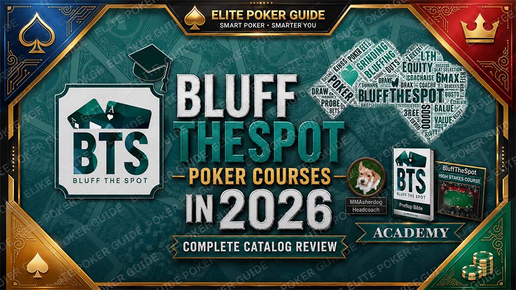 BluffTheSpot poker courses 2026 – cheap FOREVER LICENSE on Elite Poker Guide