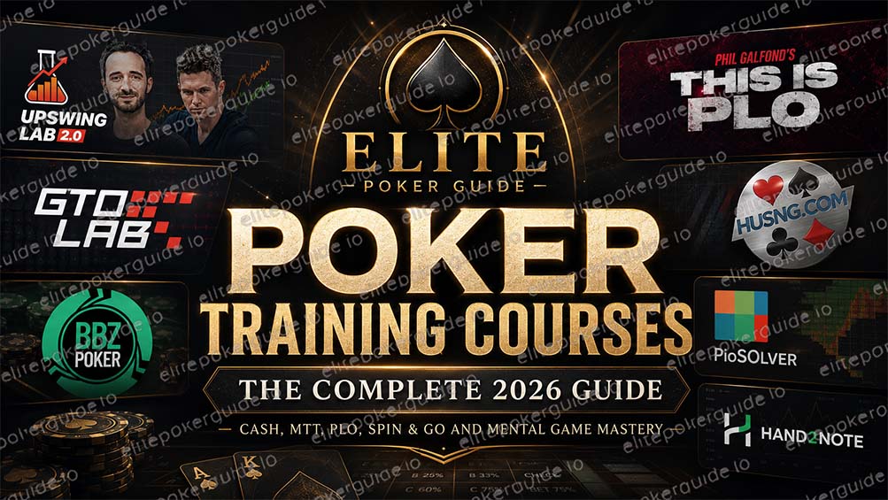 Poker training courses 2026 — cash, MTT, PLO and Spin & Go programs at Elite Poker Guide
