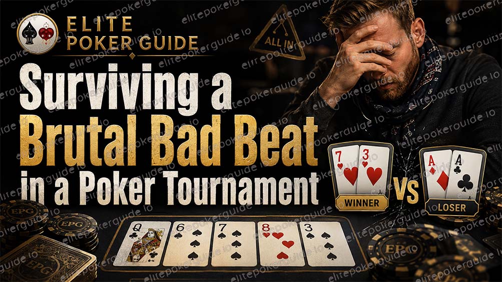 Surviving a brutal bad beat deep in a poker tournament