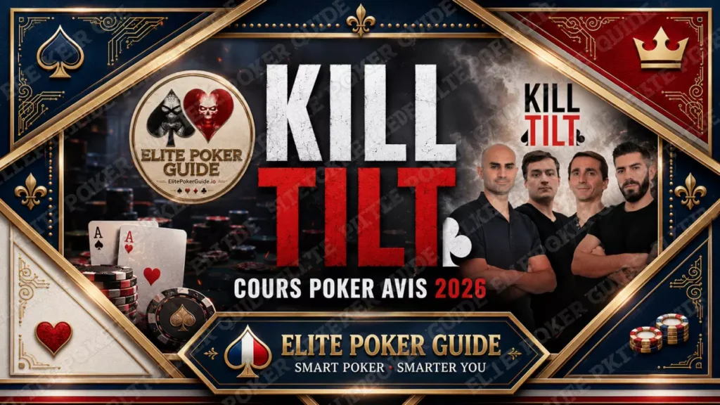 Kill Tilt cours poker avis 2026 — 4 masterclasses MTT Cash Game Expresso Spins