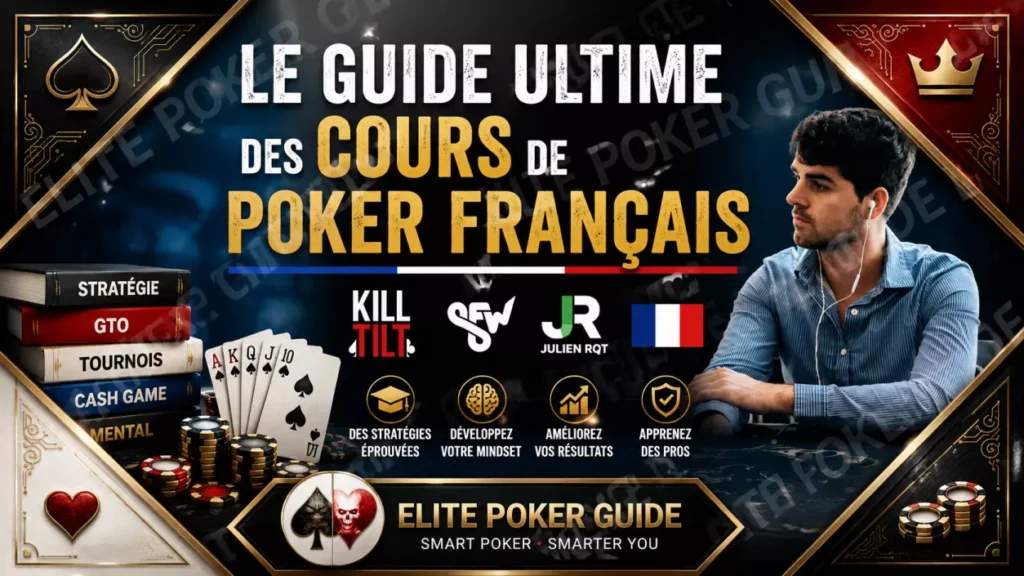 Meilleurs cours de poker français 2026 — Kill Tilt Julien RQT SpinForWin ElitePokerGuide