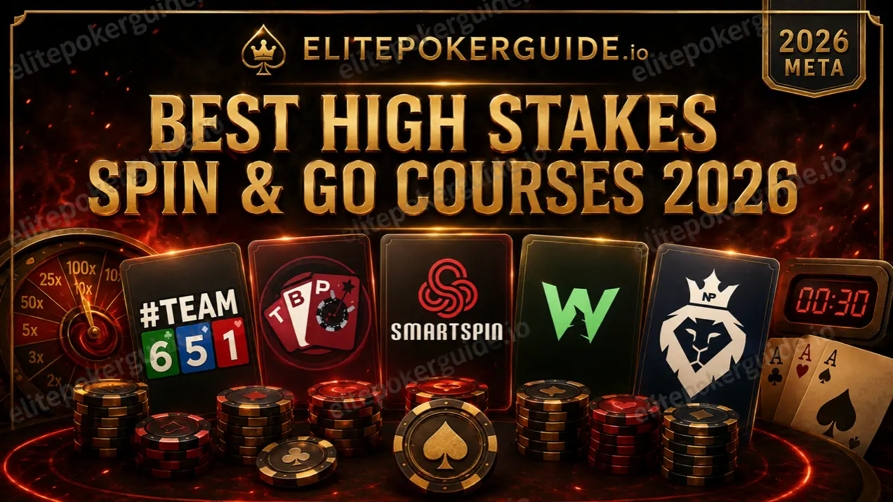 Best High Stakes Spin & Go Courses 2026 — $100+ elite poker training