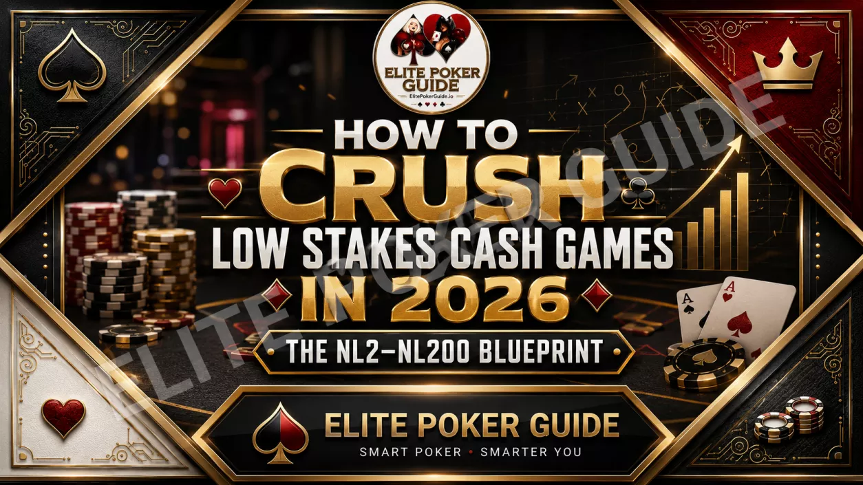 How to crush low stakes cash games in 2026 — NL2 to NL200 poker study blueprint