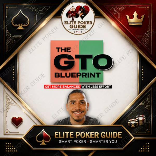 Saulo Costa GTO Blueprint poker course cover, 15-module pseudo GTO execution system