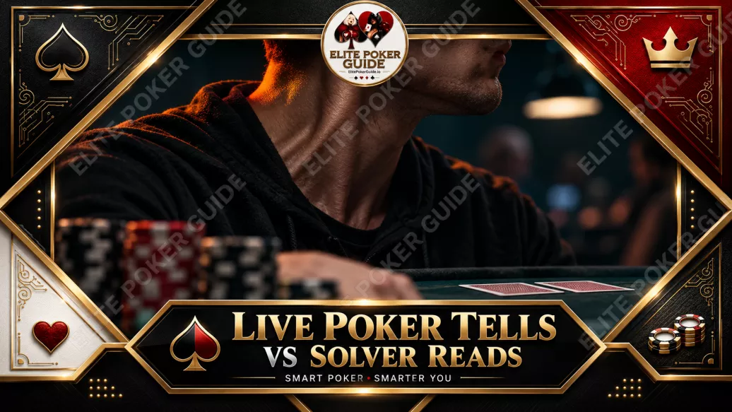 Live poker tells vs solver reads — what GTO study cannot see at a live table