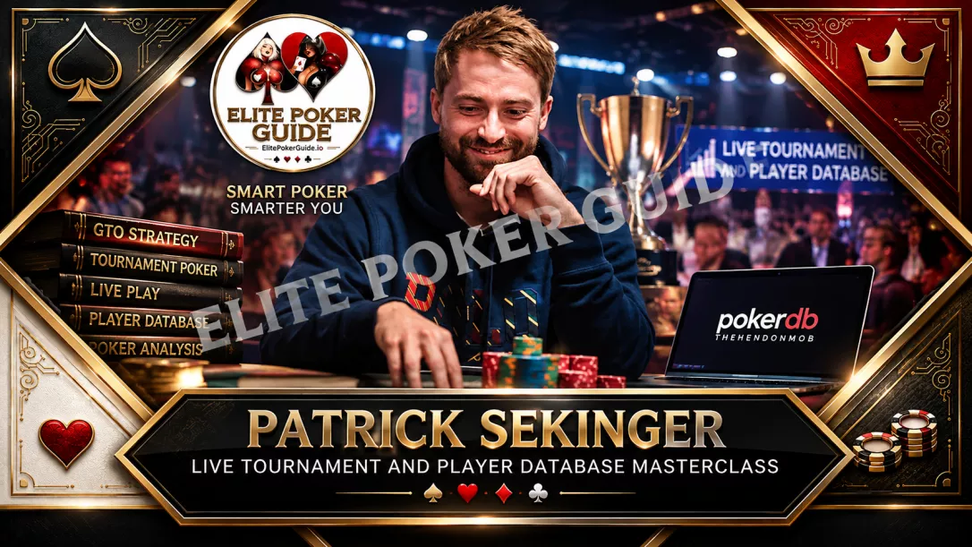Patrick Sekinger poker coach online cash game training at ElitePokerGuide.io