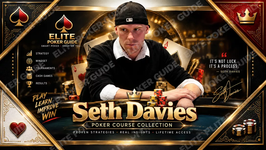 Seth Davies poker coach high roller MTT training at ElitePokerGuide.io