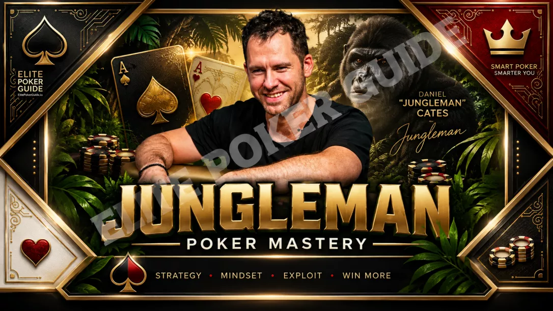 Jungleman poker coach Daniel Cates training videos at ElitePokerGuide.io