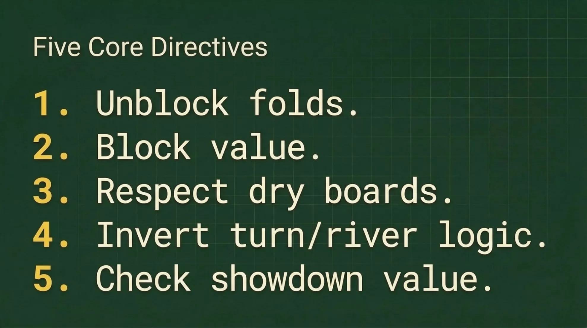Slide 13 of 14 in the Nachos Poker barreling the river study-guide briefing (2026)