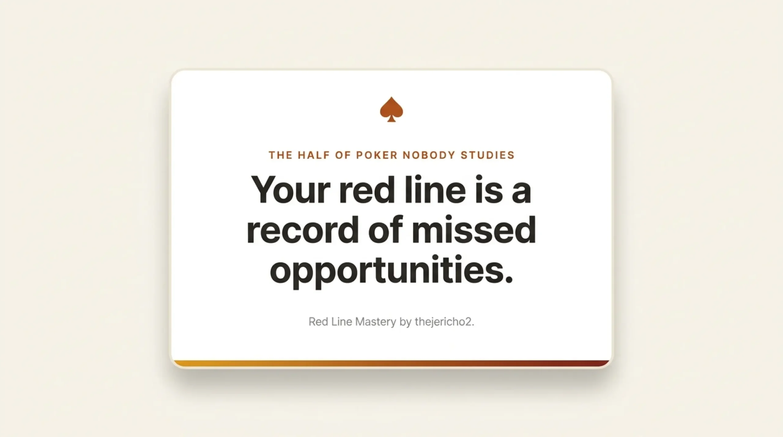 Run It Once Red Line Mastery index review presentation – slide 01 of 12